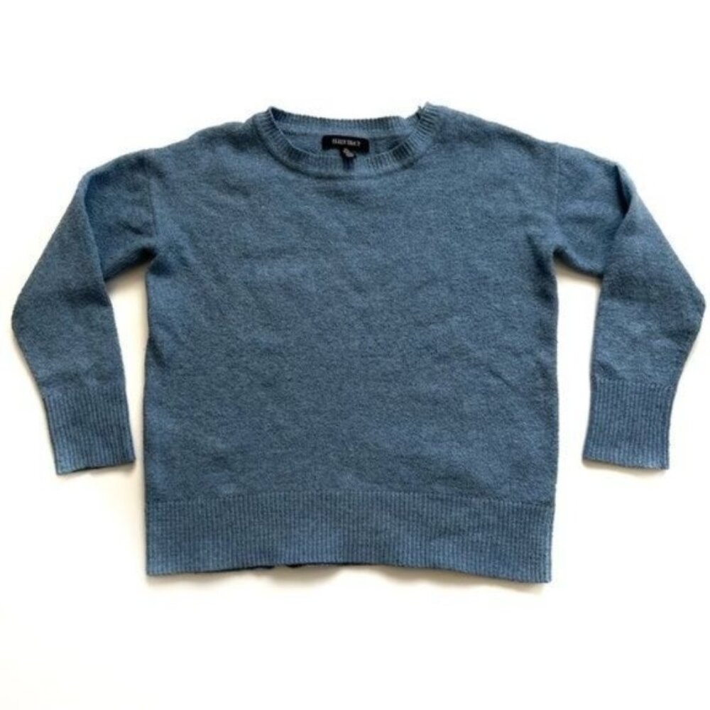 Ellen Tracy Blue Crew Neck Classic Sweater - S
